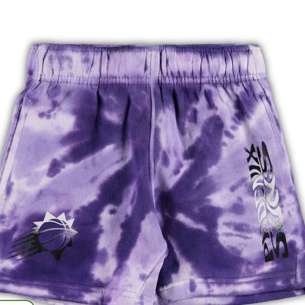 Phoenix Suns Toddler Santa Monica Shorts - White/Purple- NWT